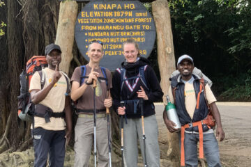 Climbing Mount Kilimanjaro at Marangu Gates