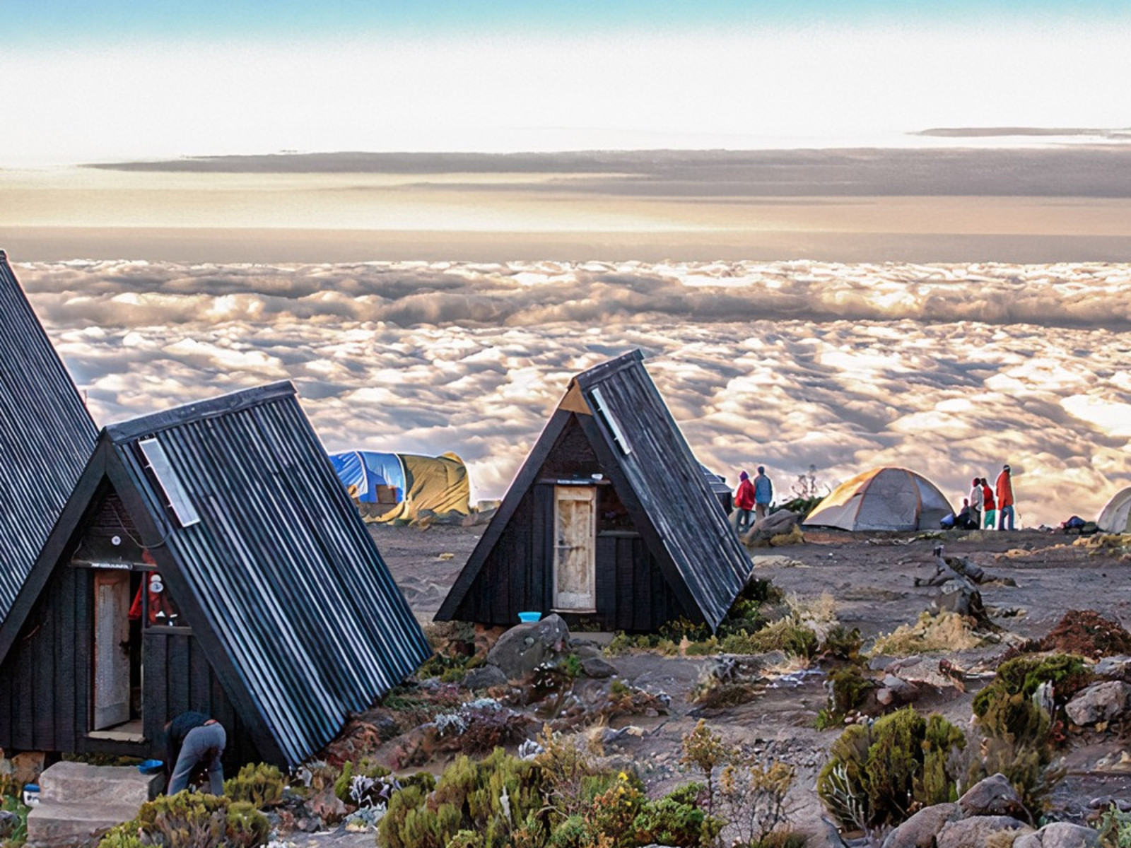 Marangu Huts in Marangu Route Kilimanjaro Climb