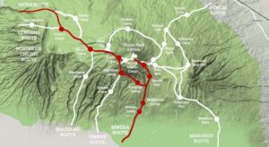 Shira Route Map - Kilimanjaro Climb